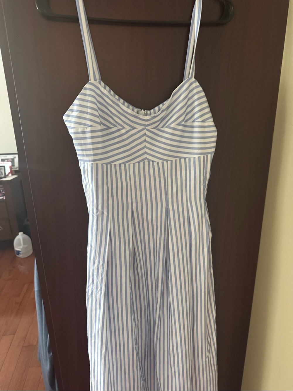 Altar'd State Blue and White Striped Maxi Dress Size Medium